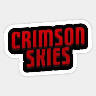 Crimson Skies Logo Sticker